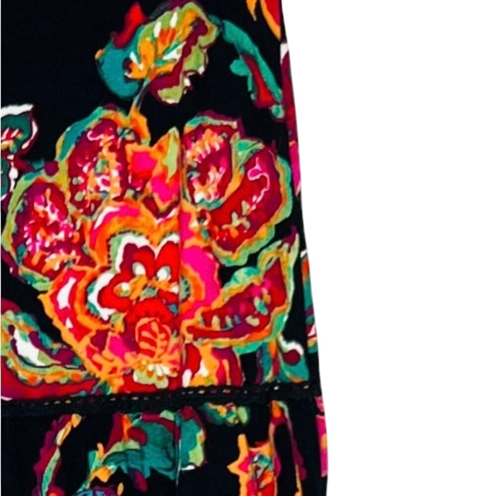 Ralph Lauren LRL Maxi Skirt PM Petite Medium Tiered Crochet Lace Floral Peasant - Picture 3 of 7